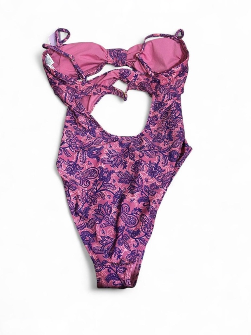 Wild Fable Pink Paisley Cutout Bikini- One Piece - Picture 4 of 5